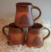 Load image into Gallery viewer, Celtic Mug Trinity Keltik Tankard 15oz Handmade Ceramic Pottery Coffee Beer Cider Cup Anniversary Christmas Present Collectible Unique Gift - Arts and Beauty Ltd
