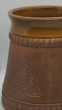 Load image into Gallery viewer, Celtic Mug Trinity Keltik Tankard 20oz Handmade Ceramic Pottery Beer Cider Coffee Cup Anniversary Present Collectible Unique Gift - Arts and Beauty Ltd
