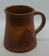 Load image into Gallery viewer, Celtic Mug Trinity Keltik Tankard 15oz Handmade Ceramic Pottery Coffee Beer Cider  Cup Anniversary Christmas Present Collectible Unique Gift - Arts and Beauty Ltd
