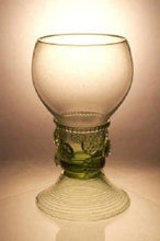Load image into Gallery viewer, Wine Glass Goblet Roemer Medieval Replica  350ml Hand Blown Glass Mug Special Unique Gift - Arts and Beauty Ltd

