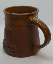 Load image into Gallery viewer, Viking Mug Thor&#39;s Hammer Tankard 15oz Handmade Ceramic Pottery Coffee Beer Cider  Cup Anniversary Christmas Present Collectible Unique Gift - Arts and Beauty Ltd
