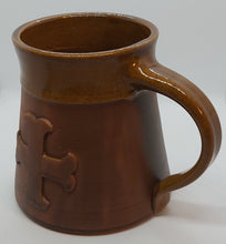 Load image into Gallery viewer, Cross Mug Tankard Medieval 15oz Handmade Ceramic Pottery Coffee Beer Cider  Cup Anniversary Christmas Present Collectible Unique Gift - Arts and Beauty Ltd
