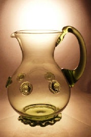 Carafe Decanter 17thC Replica Hand Blown Glass 1.5 L Jug Wine, Water any Cold Liquids Anniversary Special Occasions  Unique Present - Arts and Beauty Ltd